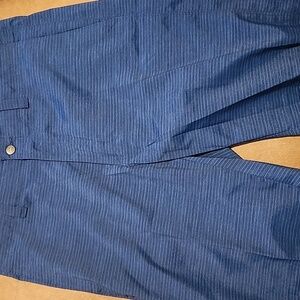 Callaway Flat Front Blue & Royal Blue Striped Golf Shorts